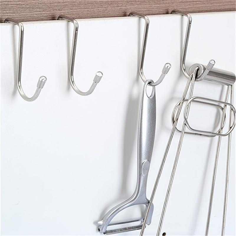 Stainless Steel S Hook Double Head Cabinet Door Hanging Hook
