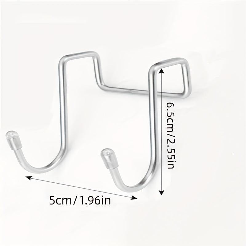 Stainless Steel S Hook Double Head Cabinet Door Hanging Hook