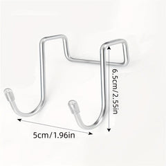 Stainless Steel S Hook Double Head Cabinet Door Hanging Hook