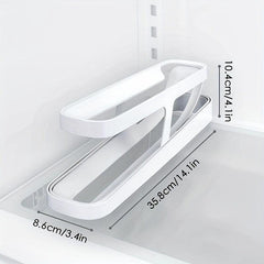 2 Tier Egg Dispenser for Refrigerator Rolling Egg Storage Container