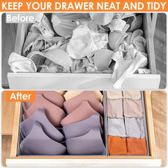 4 Pack Fabric Sock & Underwear Drawer Organizers
