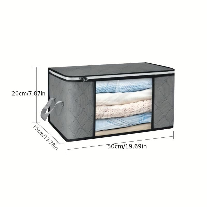 6pcs Clothes Storage Bags Blanket Organizer Under Bed Storage Bins