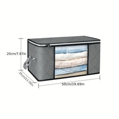 6pcs Clothes Storage Bags Blanket Organizer Under Bed Storage Bins
