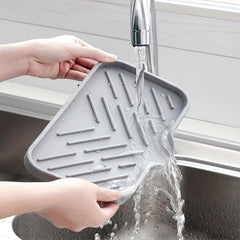 Large Silicone Sponge Holder Sink Organizer Caddy Drain Storage Tray