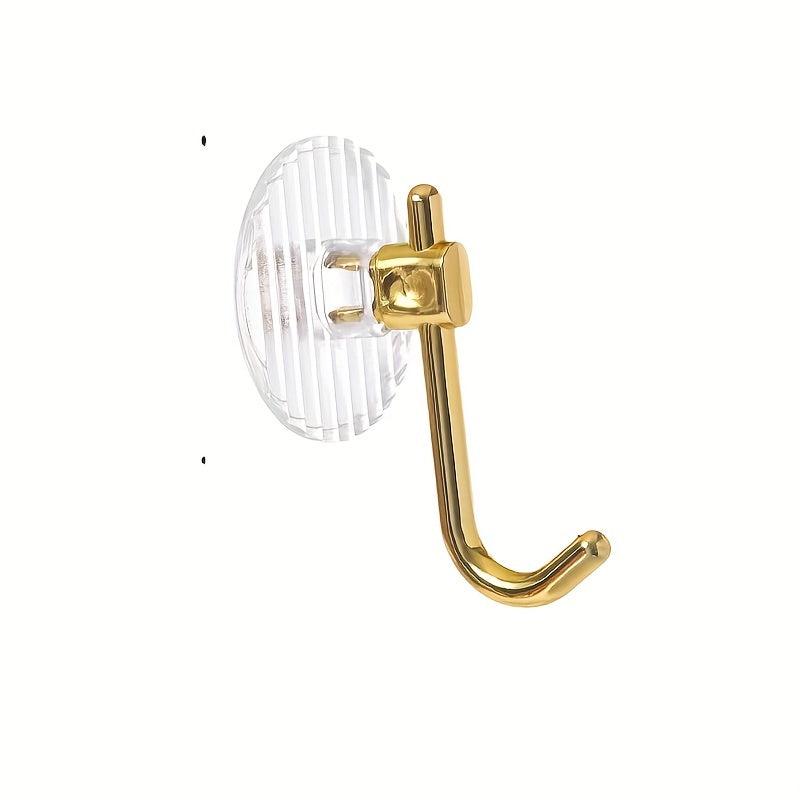 Transparent Base Golden Hook Wall Hook