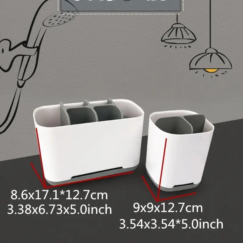 Toothpaste Toothbrush Holder Countertop Storage Rack