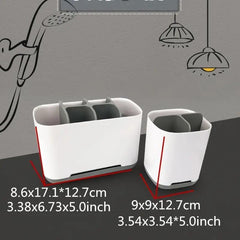 Toothpaste Toothbrush Holder Countertop Storage Rack