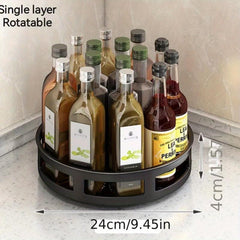 Adjustable Rotating Storage Rack for Kitchen Bathroom Countertop
