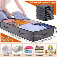 6pcs 90L Under Bed Storage Containers Toy Organizers