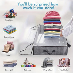 6pcs 90L Under Bed Storage Containers Toy Organizers
