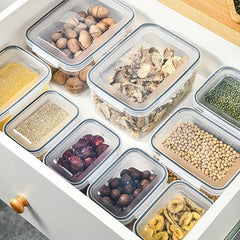 Double Layer Refrigerator Storage Box with Lid
