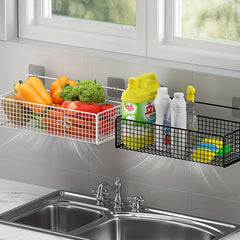 Kitchen Caddy Wall Mounted Storage Rack Drain Shelf