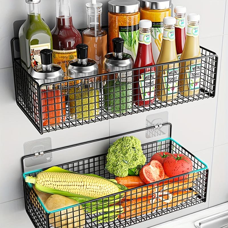 Kitchen Caddy Wall Mounted Storage Rack Drain Shelf
