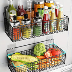 Kitchen Caddy Wall Mounted Storage Rack Drain Shelf