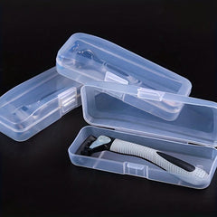 Portable Clear Shaver Storage Box Makeup Brush Organizer