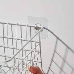 8pcs Punch Wall Hooks Strong Adhesive Hook