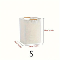 Laundry Basket Dirty Cloth Storage Foldable Portable Fabric Laundry
