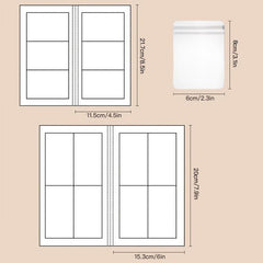 Transparent Jewelry Storage Book Foldable Earrings Travel Album