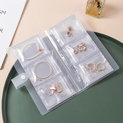 Transparent Jewelry Storage Book Foldable Earrings Travel Album