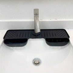 Adjustable Silicone Splash Guard for Kitchen and Bathroom Sinks