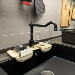 Adjustable Silicone Splash Guard for Kitchen and Bathroom Sinks