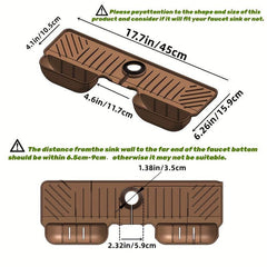 Adjustable Silicone Splash Guard for Kitchen and Bathroom Sinks