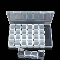 12 Grid Plastic Storage Box Transparent Jewelry Bead Portable Organizer