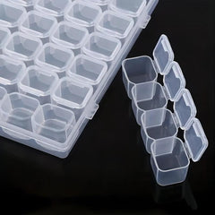 12 Grid Plastic Storage Box Transparent Jewelry Bead Portable Organizer
