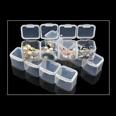 12 Grid Plastic Storage Box Transparent Jewelry Bead Portable Organizer