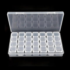 12 Grid Plastic Storage Box Transparent Jewelry Bead Portable Organizer