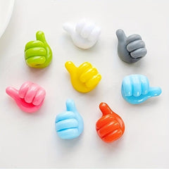 20pcs Multifunctional Thumb Wall Hooks - Adhesive Clip for Cables and Earphones