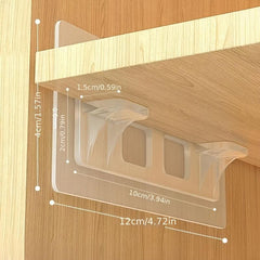4pcs Self Adhesive Shelf Support Pegs for Closet Cabinet Bookshelf