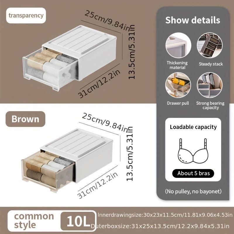 5 Grid Acrylic Belt Storage Box Clear Watches Display Organizer
