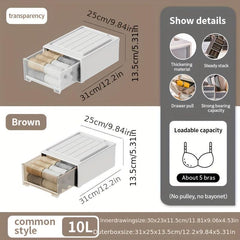 5 Grid Acrylic Belt Storage Box Clear Watches Display Organizer