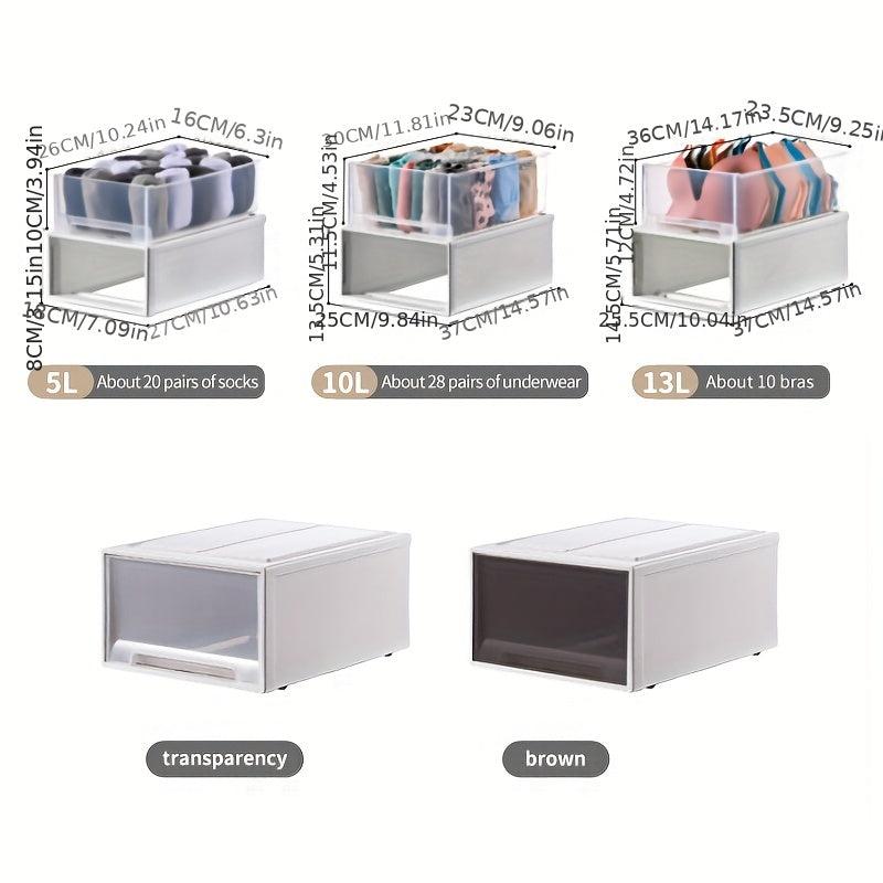 5 Grid Acrylic Belt Storage Box Clear Watches Display Organizer