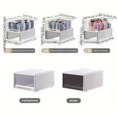 5 Grid Acrylic Belt Storage Box Clear Watches Display Organizer