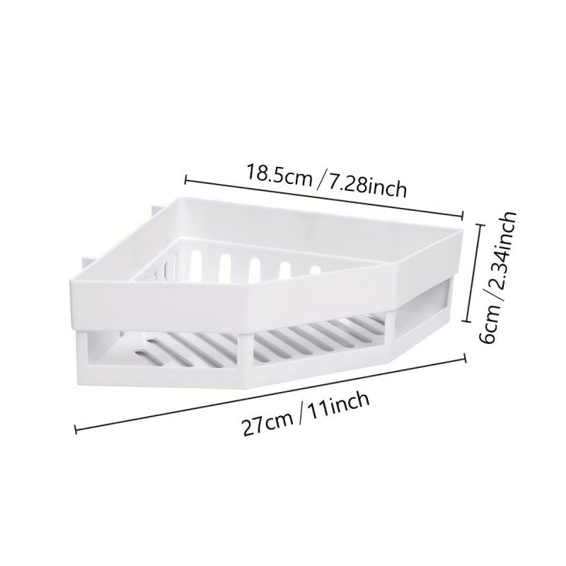 Bathroom Corner Rack: Wall Hanging Triangle Shelf