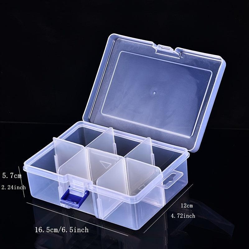 Plastic Jewelry Storage Box with 6 and 8 Grids