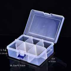 Plastic Jewelry Storage Box with 6 and 8 Grids