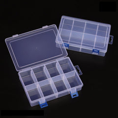 Plastic Jewelry Storage Box with 6 and 8 Grids