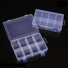 Plastic Jewelry Storage Box with 6 and 8 Grids