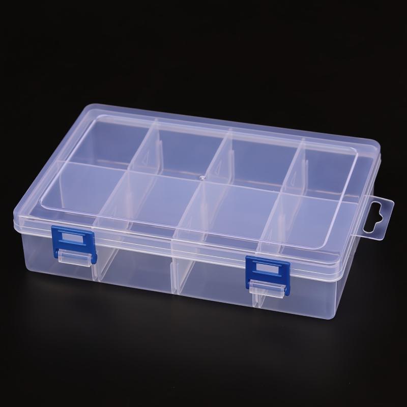 Plastic Jewelry Storage Box with 6 and 8 Grids