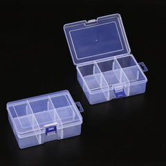 Plastic Jewelry Storage Box with 6 and 8 Grids