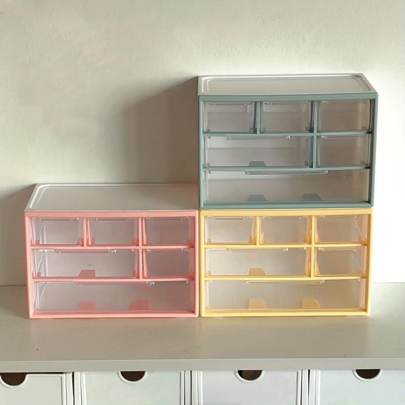 Six Compartments Storage Box Portable Organizer for Dormitory Household