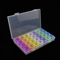 28 Grids Bead Storage Box Jewelry Organizer