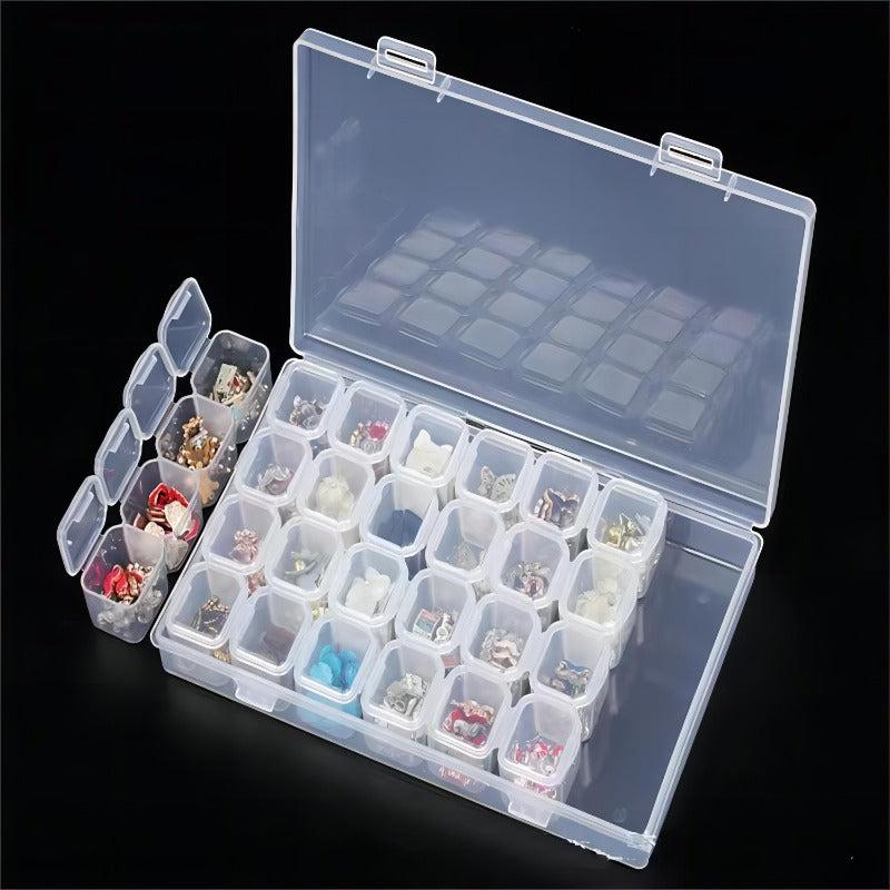 28 Grids Bead Storage Box Jewelry Organizer