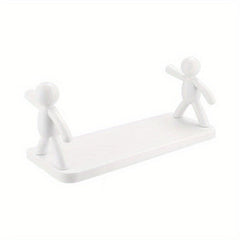 Human-shaped Handrail Hook Bathroom Rack Shelf