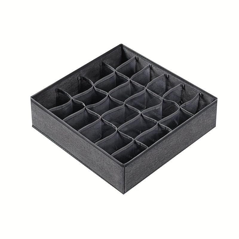 Fabric 24-Cell Drawer Divider for Closet Storage