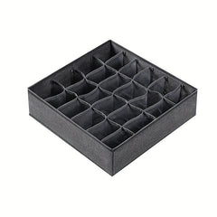 Fabric 24-Cell Drawer Divider for Closet Storage