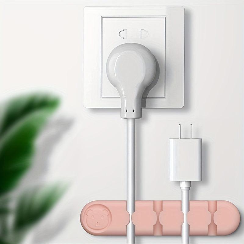 Silicone Desktop Cable Manager for Data, Headphone, Network & Keyboard Cables